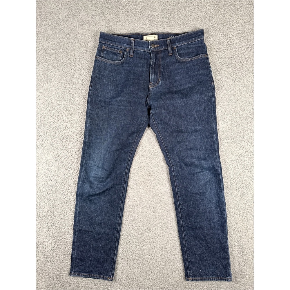Madewell Jeans Men's 32x30 (34x30) Blue 1991 Straight Dark Wash Stretch Preppy - Picture 4 of 11